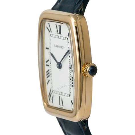 Cartier Faberge Tonneau Hand Wind White Dial Men's Watch 7810